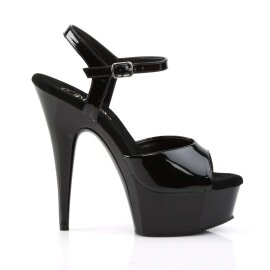 Pleaser DELIGHT-609 Black Patent/Black EU-37 / US-7