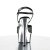 Pleaser DELIGHT-609 Black/Silver Chrome EU-40 / US-10