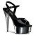 Pleaser DELIGHT-609 Black/Silver Chrome EU-35 / US-5