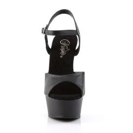 Pleaser DELIGHT-609 Black Faux Leather/Black Matte EU-35...