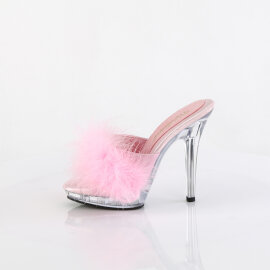 Fabulicious LIP-101-8 Mules Clear Pink EU-41 / US-11