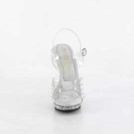 Fabulicious LIP-108RS Sandalettes Clear Rhinestones...