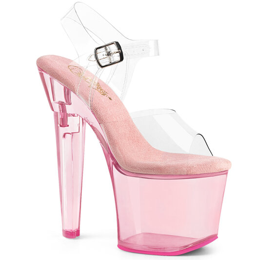 Pleaser LOVESICK-708T Platform Sandalettes Smoke Pink EU-35 / US-5