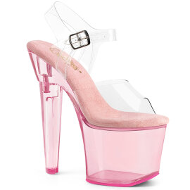 Pleaser LOVESICK-708T Platform Sandalettes Smoke Pink...