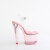 Pleaser LOVESICK-708T Platform Sandalettes Smoke Pink EU-35 / US-5