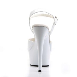 Pleaser DELIGHT-609 White Patent/White EU-35 / US-5