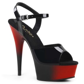 Pleaser DELIGHT-609BR Black Patent/Red-Black EU-40 / US-10