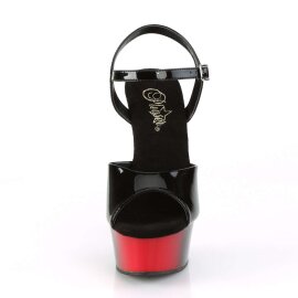 Pleaser DELIGHT-609BR Black Patent/Red-Black EU-35 / US-5
