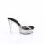 Fabulicious MARTINI-501 Platform Mules Clear Smoke Black EU-37 / US-7
