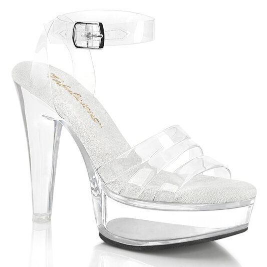 Fabulicious MARTINI-505 Platform Sandalettes Clear EU-39 / US-9