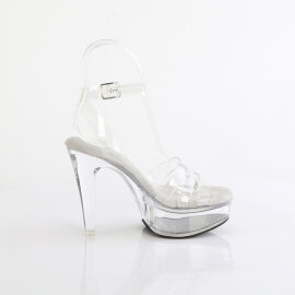 Fabulicious MARTINI-505 Platform Sandalettes Clear EU-39 / US-9