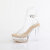 Fabulicious MARTINI-505 Platform Sandalettes Clear Beige EU-36 / US-6