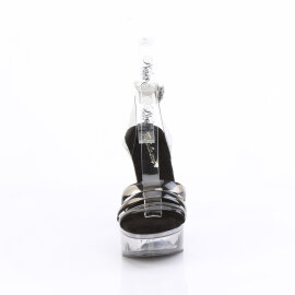 Fabulicious MARTINI-505 Platform Sandalettes Smoke Black...