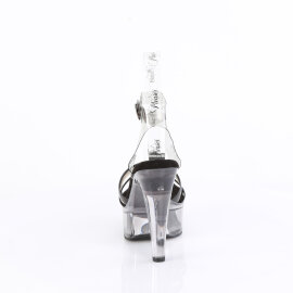 Fabulicious MARTINI-505 Platform Sandalettes Smoke Black EU-37 / US-7