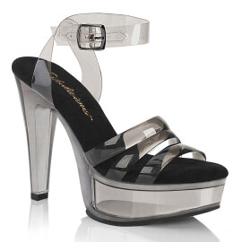 Fabulicious MARTINI-505 Platform Sandalettes Smoke Black...