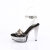 Fabulicious MARTINI-505 Platform Sandalettes Smoke Black EU-39 / US-9