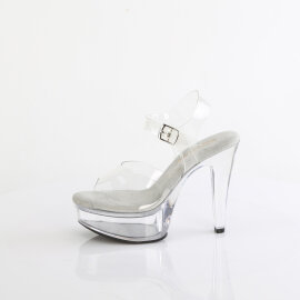 Fabulicious MARTINI-508 Platform Sandalettes Clear EU-37 / US-7