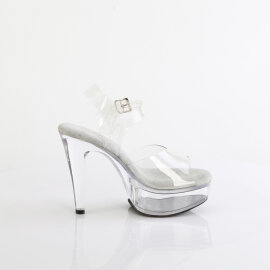 Fabulicious MARTINI-508 Platform Sandalettes Clear EU-37 / US-7