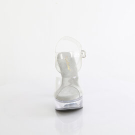 Fabulicious MARTINI-508 Platform Sandalettes Clear EU-39 / US-9