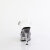 Fabulicious MARTINI-508 Platform Sandalettes Clear Smoke Black EU-39 / US-9