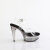 Fabulicious MARTINI-508 Platform Sandalettes Clear Smoke Black EU-39 / US-9