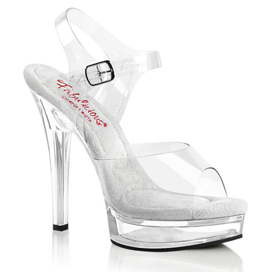 Fabulicious MAJESTY-508 Platform Sandalettes Clear EU-36 / US-6