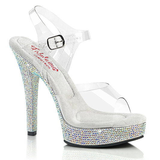 Fabulicious MAJESTY-508DM Platform Sandalettes Clear EU-37 / US-7