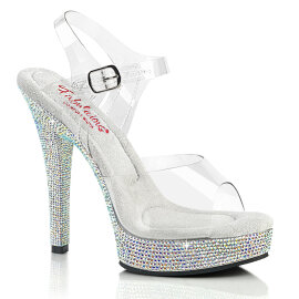 Fabulicious MAJESTY-508DM Platform Sandalettes Clear...