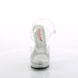 Fabulicious MAJESTY-508SDT Platform Sandalettes Clear...
