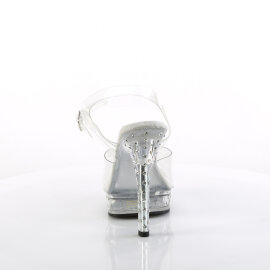 Fabulicious MAJESTY-508SDT Platform Sandalettes Clear EU-41 / US-11