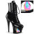 Pleaser MOON-1020DIA Platform Ankle Boots Faux Leather Black EU-36 / US-6
