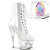 Pleaser MOON-1021C-DIA Platform Ankle Boots Clear EU-35 / US-5