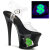 Pleaser MOON-708USD Platform Sandalettes Patent Black EU-36 / US-6