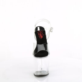 Pleaser NAUGHTY-808 Platform Sandalettes Clear EU-37 / US-7