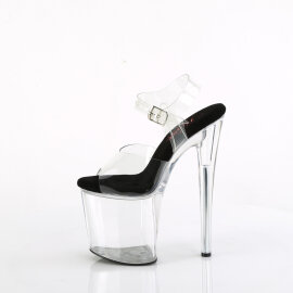 Pleaser NAUGHTY-808 Platform Sandalettes Clear EU-37 / US-7