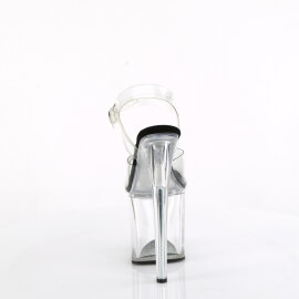 Pleaser NAUGHTY-808 Platform Sandalettes Clear EU-37 / US-7