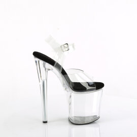 Pleaser NAUGHTY-808 Platform Sandalettes Clear EU-37 / US-7