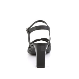 Fabulicious ROMANCE-313 Sandalettes Faux Leather Black EU-38 / US-8