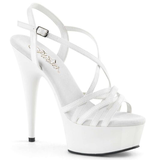 Pleaser DELIGHT-613 White Patent/White EU-35 / US-5