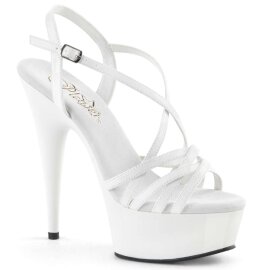 Pleaser DELIGHT-613 White Patent/White EU-35 / US-5