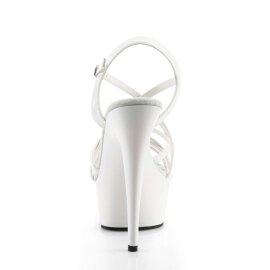 Pleaser DELIGHT-613 White Patent/White EU-35 / US-5