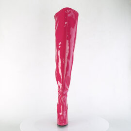 Pleaser SEDUCE-3000WC Overknee Boots Patent Pink EU-38 / US-8
