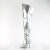 Pleaser SEDUCE-3000WC Overknee Boots Metallic Faux Leather Silver EU-38 / US-8