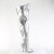 Pleaser SEDUCE-3000WC Overknee Boots Metallic Faux Leather Silver EU-38 / US-8