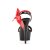 Pleaser DELIGHT-615 Black-Red/Black EU-38 / US-8