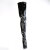 Pleaser SEDUCE-4000 Overknee Boots Patent Black EU-38 / US-8
