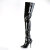 Pleaser SEDUCE-4000 Overknee Boots Patent Black EU-38 / US-8