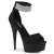 Pleaser DELIGHT-625 Black Faux Suede/Black Matte EU-35 / US-5