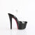 Pleaser SKY-308CRS Platform Sandalettes Clear Rhinestones Black EU-35 / US-5