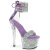 Pleaser SKY-327RSI Platform Sandalettes Rhinestones Silver Lavender EU-35 / US-5
